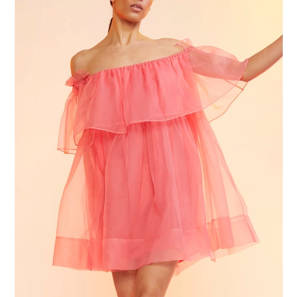 Cynthia Rowley - Flirt Organza Dress, Coral